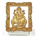 Eknoor Wood Acrylic Ganesh Ji for Home and Car Dashboard