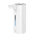EKO Aroma Pro 13.5 fl oz Touchless Automatic Liquid Soap Dispenser, Rechargeable Electric Hand &amp; Dish Soap Dispenser for Bathroom and Kitchen, IPX7 Waterproof, Adjustable Volume Control (White)