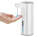 EKO Aroma Touchless Automatic Soap Dispenser for Bathroom and Kitchen, Liquid Hand Soap Dispenser, Rechargeable, 9 fl oz (White)