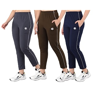 ekools plain trackpants for women  plain trackpants  basic trackpants  regular trackpants  casual trackpants  100 cotton  women39s trackpants pack of 3 airforce khaki navy mediun
