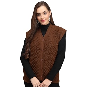 eKools Womens Winterwear Woolen Sleeveless Sweaters with