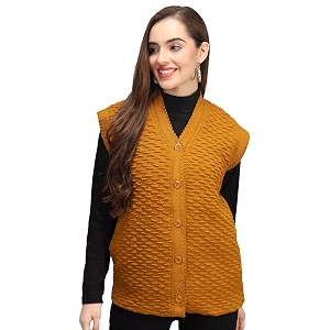 eKools Womens Winterwear Woolen Sleeveless Sweaters with