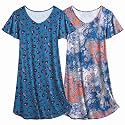 Ekouaer 2 Pack Nightgowns for Women Short