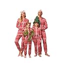Ekouaer Family Christmas Onesie Pajamas Matching Sets Hooded One Piece Pjs