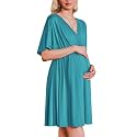 Ekouaer Labor and Delivery Gown Nursing Nightgown Birthing Pajamas Dress