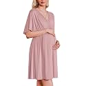 Ekouaer Labor and Delivery Gown Nursing Nightgown Birthing Pajamas Dress