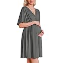Ekouaer Labor and Delivery Gown Nursing Nightgown Birthing Pajamas Dress