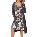 Ekouaer Maternity Nursing Gown and Robe Set Labor Delivery Nightgowns