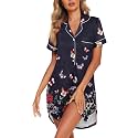 Ekouaer Nightgowns For Women Button Down Night