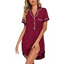 Ekouaer Nightgowns For Women Button Down Night