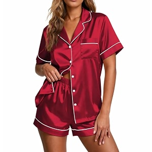 Ekouaer Pajamas for Women Set Silk Satin
