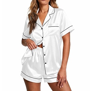Ekouaer Pajamas for Women Set Silk Satin