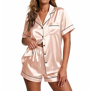 Ekouaer Pajamas for Women Set Silk Satin