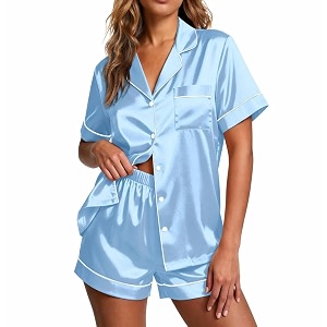 Ekouaer Pajamas for Women Set Silk Satin