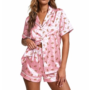 Ekouaer Pajamas for Women Set Silk Satin