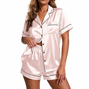 Ekouaer Pajamas for Women Set Silk Satin