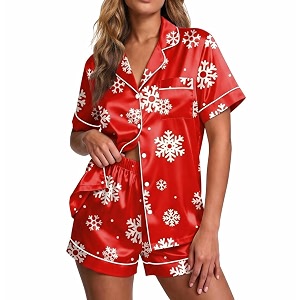 Ekouaer Pajamas for Women Set Silk Satin