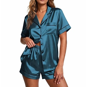 Ekouaer Pajamas for Women Set Silk Satin