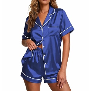 Ekouaer Pajamas for Women Set Silk Satin