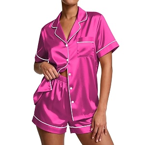 Ekouaer Pajamas for Women Set Silk Satin