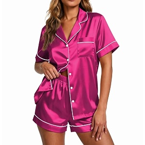 Ekouaer Pajamas for Women Set Silk Satin