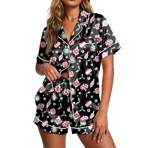 Ekouaer Pajamas for Women Set Silk Satin