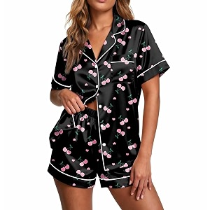 Ekouaer Pajamas for Women Set Silk Satin