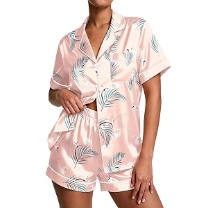 Ekouaer Pajamas for Women Set Silk Satin