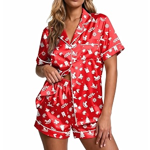 Ekouaer Pajamas for Women Set Silk Satin
