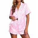 Ekouaer Pajamas for Women Set Silk Satin