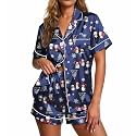 Ekouaer Pajamas for Women Set Silk Satin
