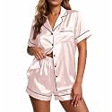 Ekouaer Pajamas for Women Set Silk Satin