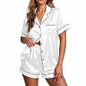 Ekouaer Pajamas for Women Set Silk Satin