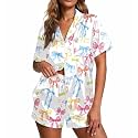 Ekouaer Pajamas for Women Set Silk Satin