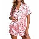 Ekouaer Pajamas for Women Set Silk Satin