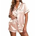 Ekouaer Pajamas for Women Set Silk Satin