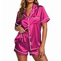 Ekouaer Pajamas for Women Set Silk Satin