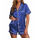 Ekouaer Pajamas for Women Set Silk Satin