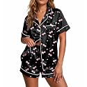 Ekouaer Pajamas for Women Set Silk Satin