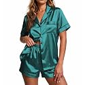 Ekouaer Pajamas for Women Set Silk Satin