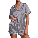 Ekouaer Pajamas for Women Set Silk Satin