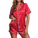 Ekouaer Pajamas for Women Set Silk Satin