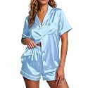Ekouaer Pajamas for Women Set Silk Satin