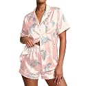 Ekouaer Pajamas for Women Set Silk Satin