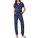 Ekouaer Pajamas for Womens Set Soft 2 Piece Loungewear with Jogger Pants