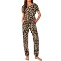 Ekouaer Pajamas for Womens Set Soft 2 Piece Loungewear with Jogger Pants