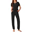 Ekouaer Pajamas for Womens Set Soft 2 Piece Loungewear with Jogger Pants