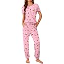 Ekouaer Pajamas for Womens Set Soft 2 Piece Loungewear with Jogger Pants