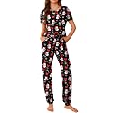 Ekouaer Pajamas for Womens Set Soft 2 Piece Loungewear with Jogger Pants