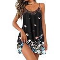 Ekouaer Sexy Night Gowns Lace Nightgowns for Women Sleeveless Sleepwear